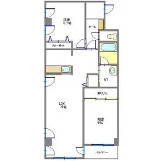 土屋ビル藻岩【00307号室】の間取り