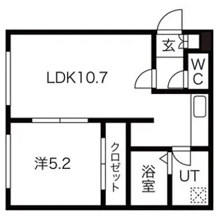 NOJU琴似【1階】の間取り