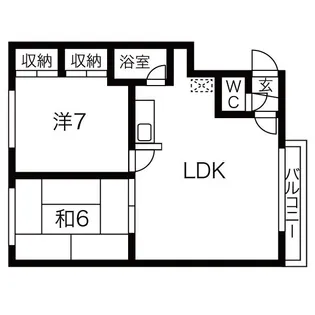 新川旭 レジデンス【3階】の間取り