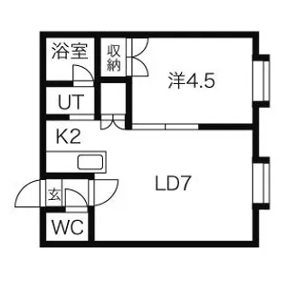 ジュネス麻生【201号室】の間取り