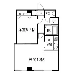 エルフィーネⅢ【00302号室】の間取り