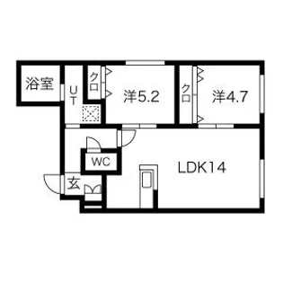 POMMERAIE北円山(ポムレキタマルヤマ)【1階】の間取り