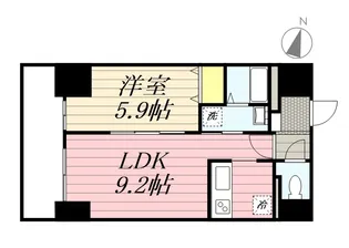 サンコート桑園ガーデンヒルズ【805号室】の間取り
