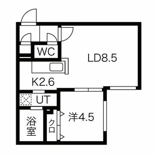 Y’SHOKUDAI NISHI【4階】の間取り
