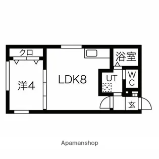 ラフィーネ医大前【4階】の間取り