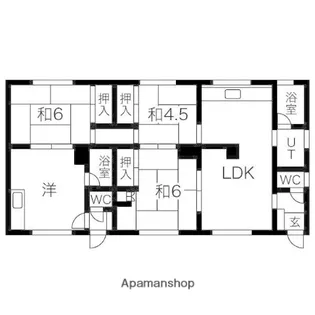 メニーズコート創成北【2階】の間取り