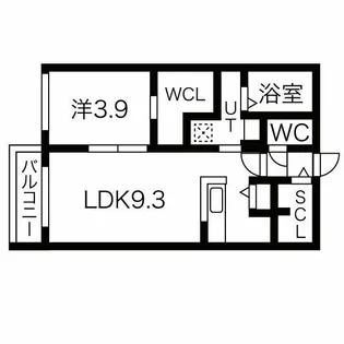 LIISA桑園【2階】の間取り