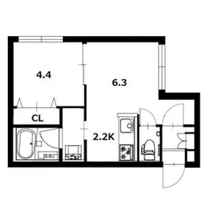 SALONE宮の沢【3階】の間取り