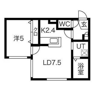 DAYS山鼻【4階】の間取り