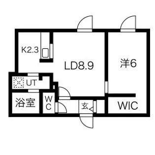 BLANC CASSE南9条【3階】の間取り