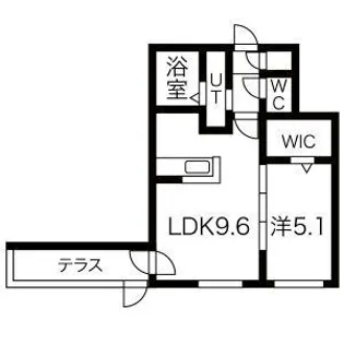 レジデンス北18条【1階】の間取り