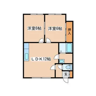 コーポ丸正【2階】の間取り