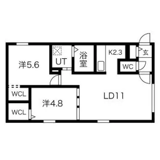 BELLISSIMO HASSAMU【4階】の間取り