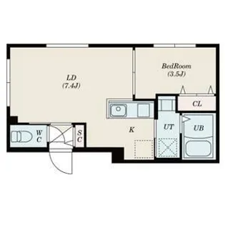 レジデンス円山北【4階】の間取り