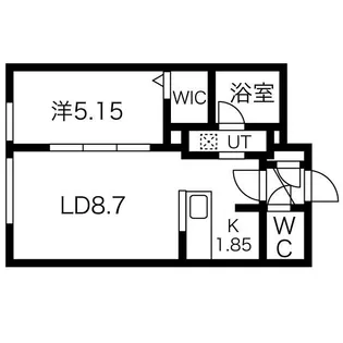 シエル琴似【3階】の間取り