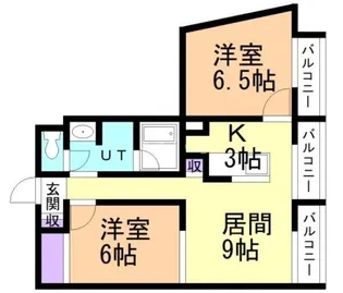 プルミエールメゾン南円山【1階】の間取り