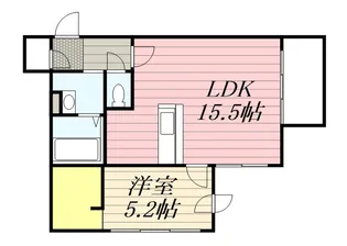 プルミエール南7条【4階】の間取り