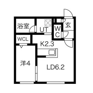 CAPELLA大通南(カペラ大通南)【4階】の間取り