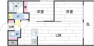 SAINTーJULIEN【2階】の間取り