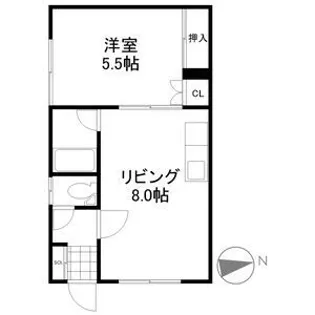 リトルパーク3【201号室】の間取り
