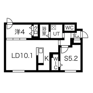 RESIDENCE SHINMEI 北円山【1階】の間取り