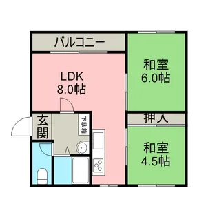 7条ハイツ【101号室】の間取り