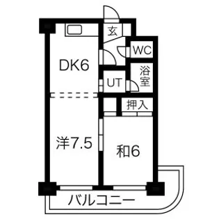 アルファスクエア麻生【403号室】の間取り