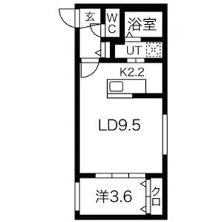 ガーディアン発寒【2階】の間取り