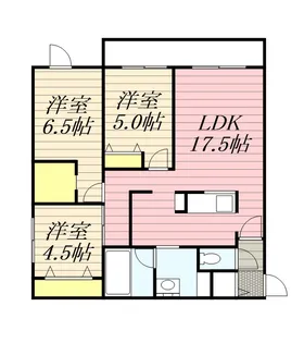 NORTH SEA ROAD【203号室】の間取り