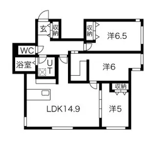 レブニーズ ザ・レジデンス 宮の森【2階】の間取り