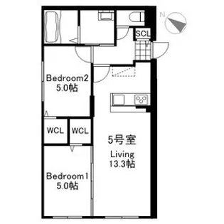 GEレジデンス西線【3階】の間取り