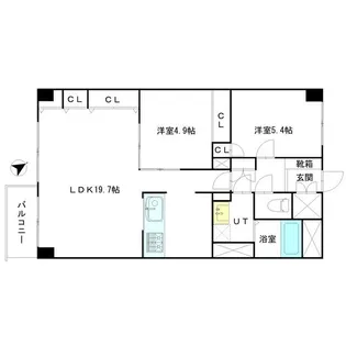 ライオンズマンション24軒第2【5階】の間取り