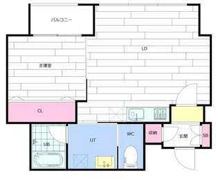 プレミアムガーデン北円山【8階】の間取り