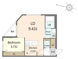 ALIVIS北23条【1階】の間取り