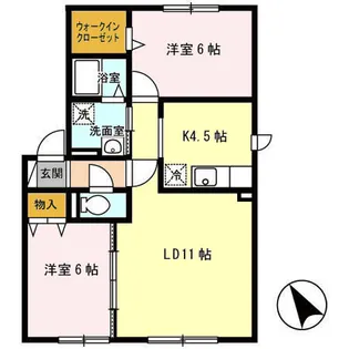 メゾン梅本【2階】の間取り