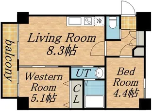 メゾン・ド・ヴィレ桑園【8階】の間取り