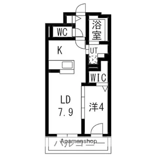 NCウイング中央【4階】の間取り