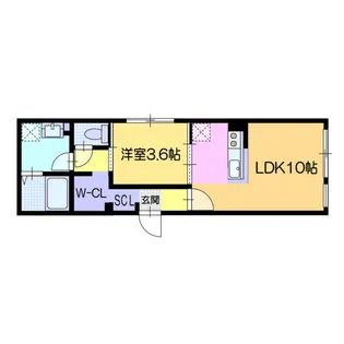 DPレジデンス南円山【2階】の間取り