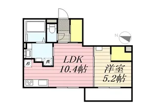エフュート北円山【1階】の間取り