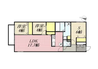 アルファスクエア円山北2条【00503号室】の間取り