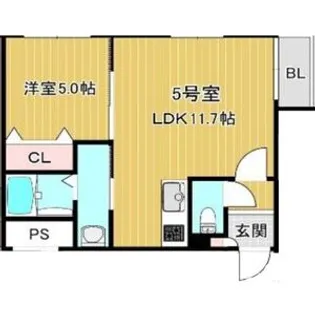 クラリス西町北【3階】の間取り