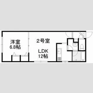 エクセルハウスサウスエイト【402号室号室】の間取り