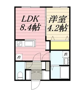 DOMANI医大前(ドマーニイダイマエ)【1階】の間取り