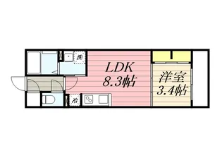 SーRESIDENCE医大南ALTIER【402号室】の間取り