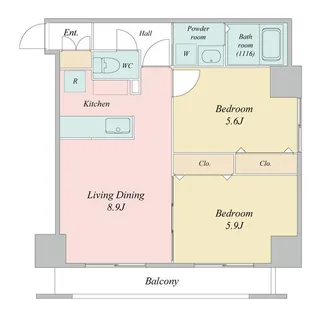 N28セントラルビル【9階】の間取り