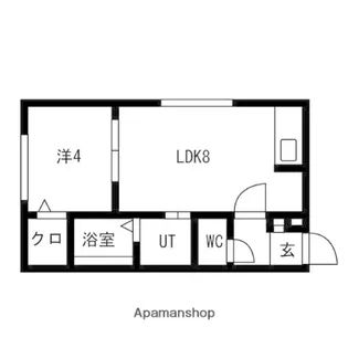 ラフィーネ発寒南【2階】の間取り