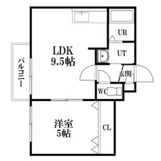 セントラルステート発寒【4階】の間取り