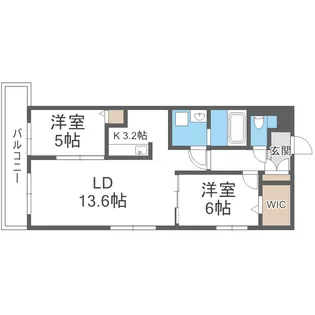 THE MODERN 伏見【5階】の間取り