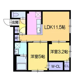 ドルチェ911【305号室】の間取り