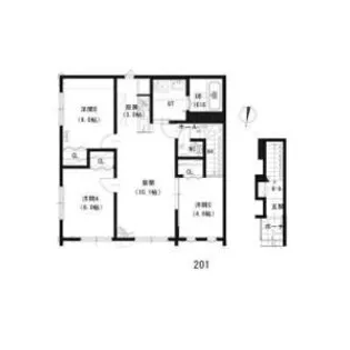 ルミエール・ノール34【2階】の間取り